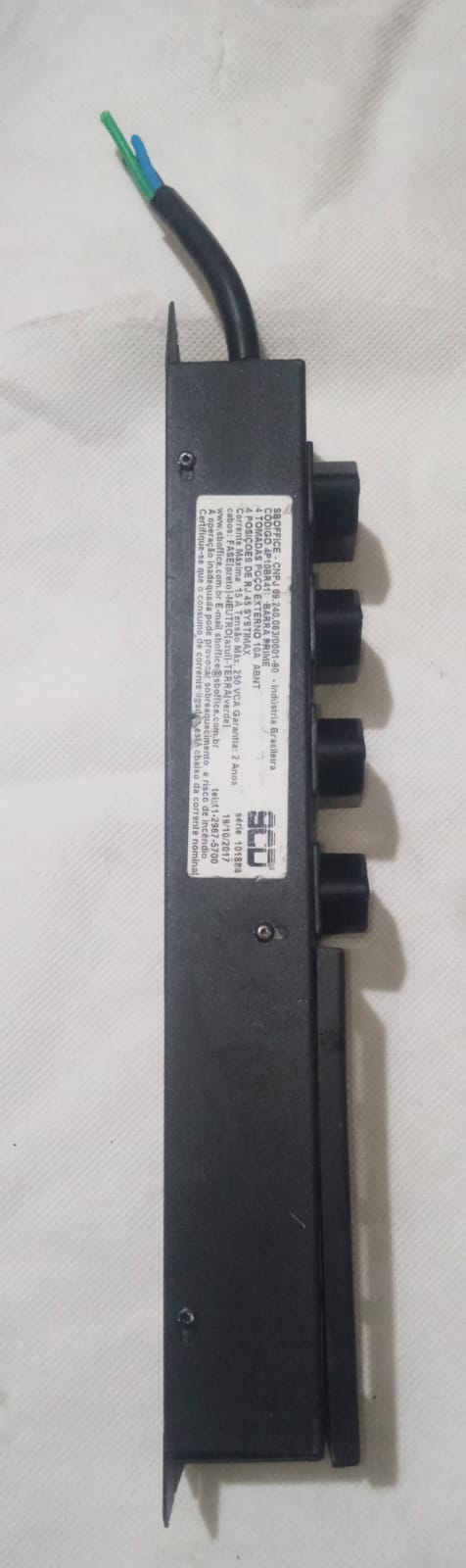 Regua Caixa Tomada Mesa Reuniao Rede Keystone Hdmi Usb Dados Preto - Image 4